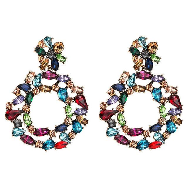 Rainbow Gem Earrings