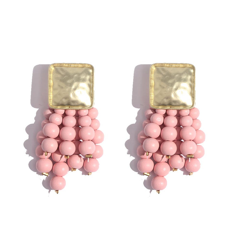 Beaded Fringe Earrings