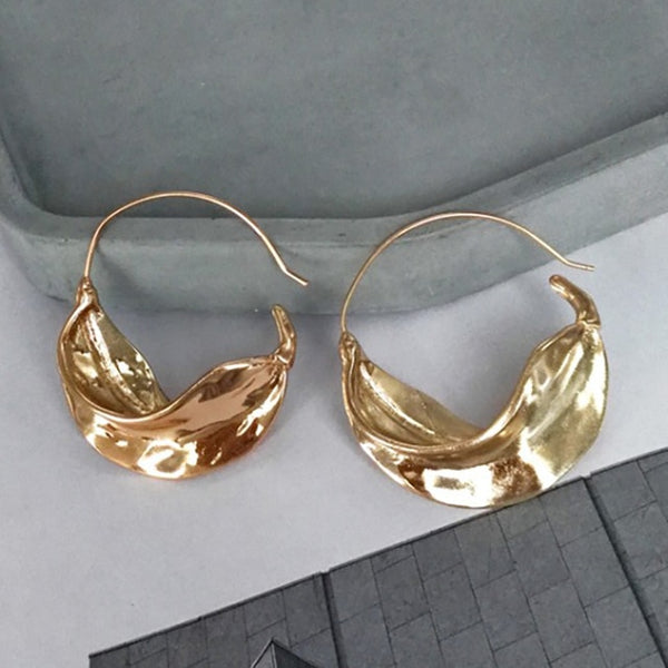 Gold Hammock Hoop Earrings