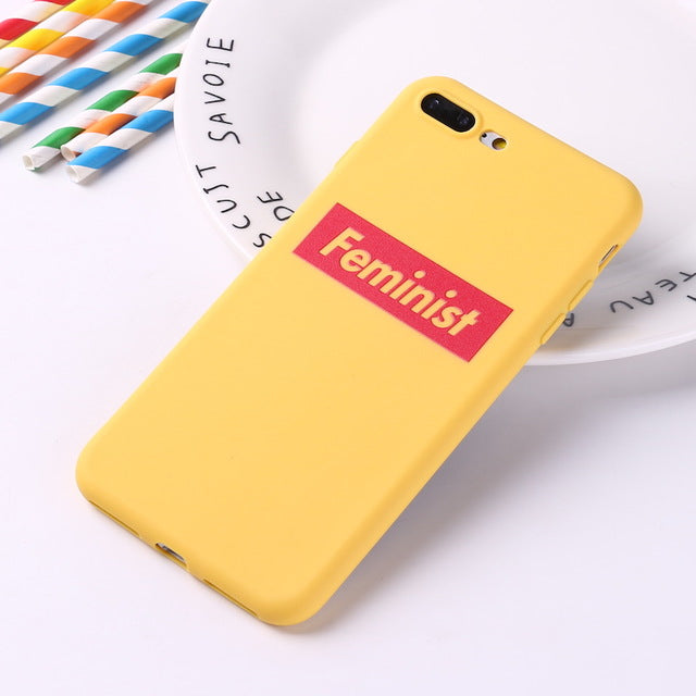 Supe FEMINIST Phone Case - YELLOW