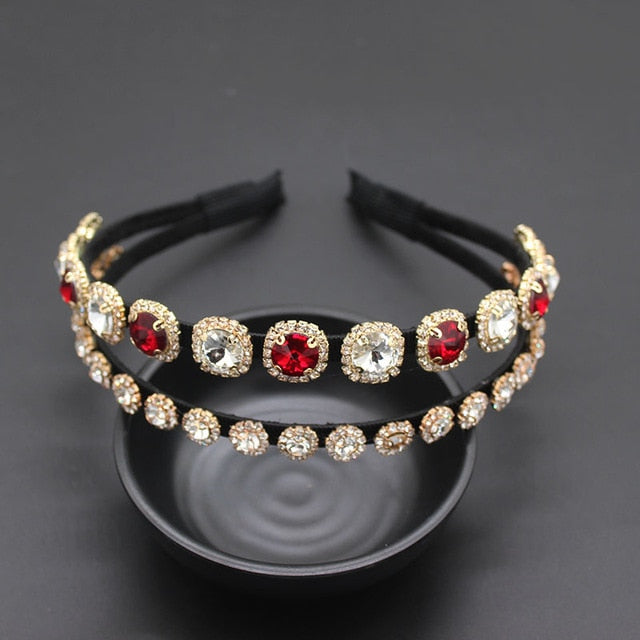 Double-Rhinestone Headband