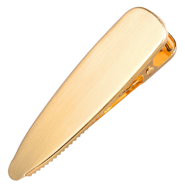 Brushed Gold Hair Clips