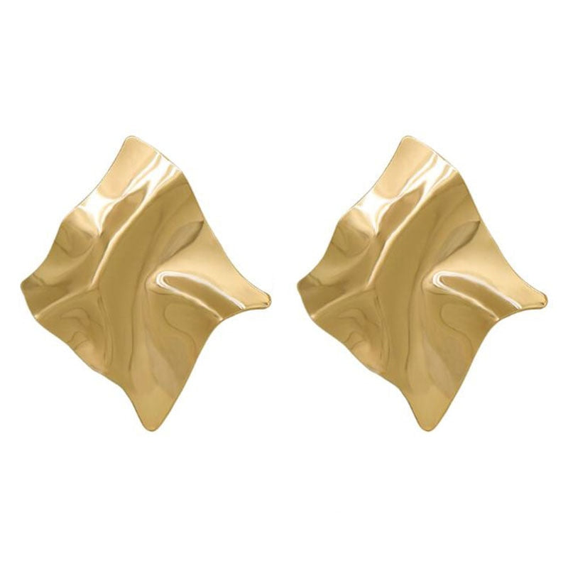 Gold Sheet Earrings