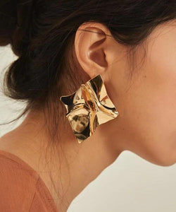 Gold Sheet Earrings