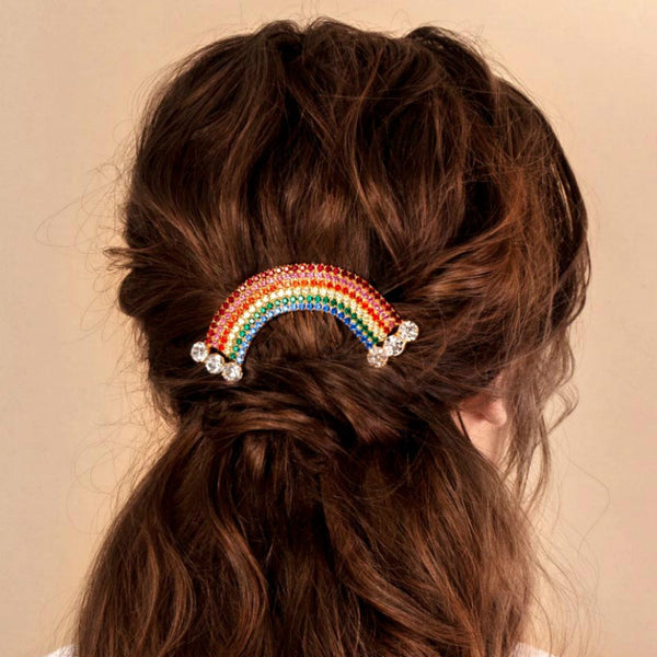 Rainbow Hair Clip Comb