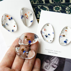Resin Petri Dish Earrings
